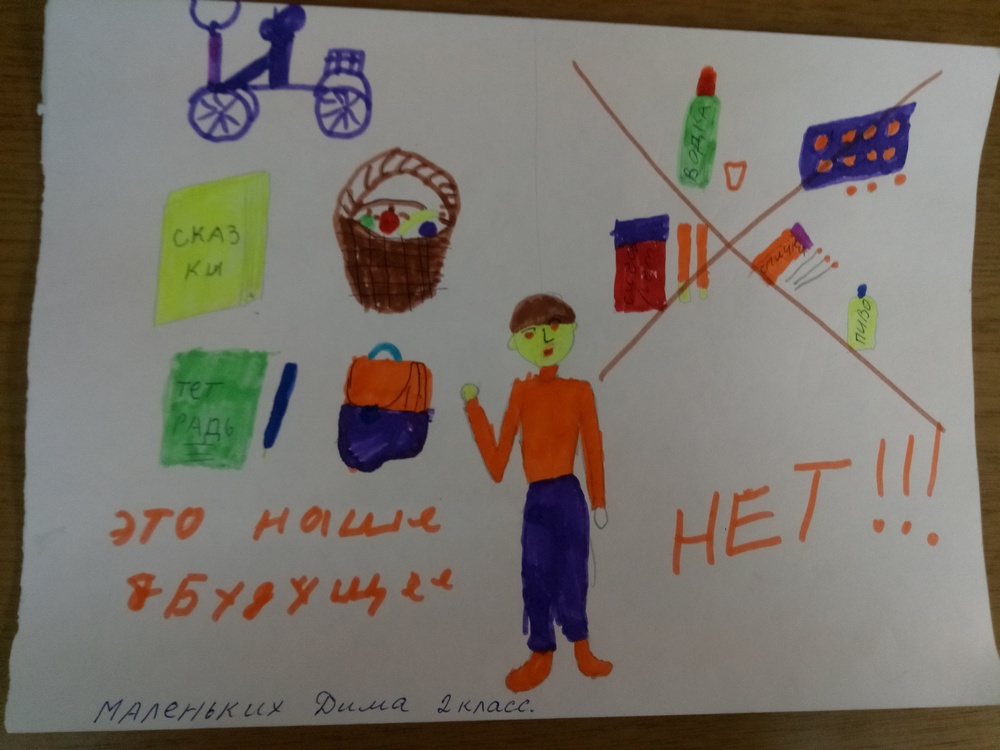 Вредные привычки нарисовать 2 класс